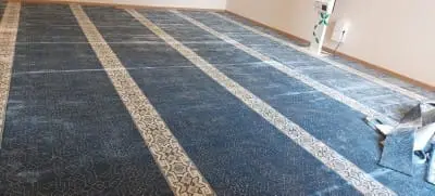 موكيت مسجد رول بخطوط صفوف الصلاة